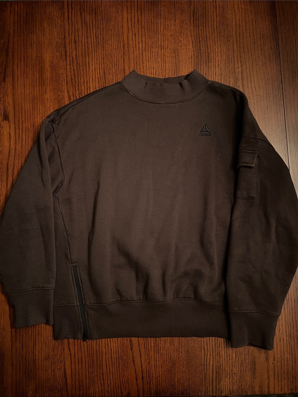 Brown Mockneck Sweatshirt